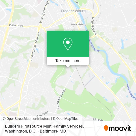 Builders Firstsource Multi-Family Services map