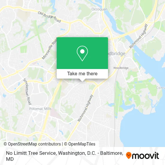 No Limitt Tree Service map