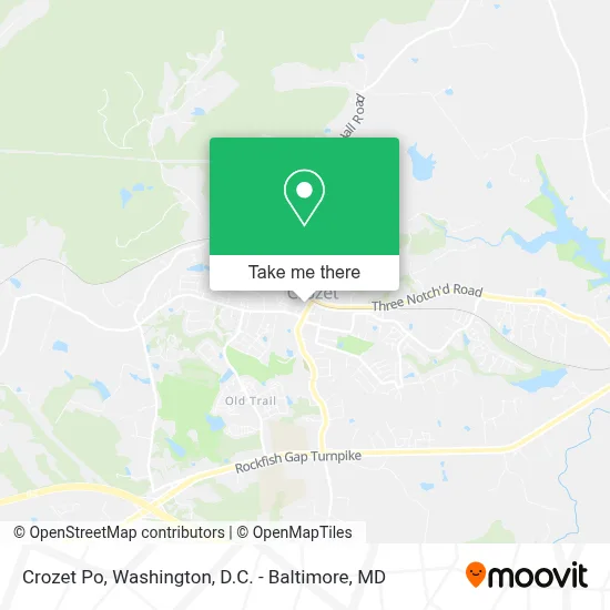 Crozet Po map