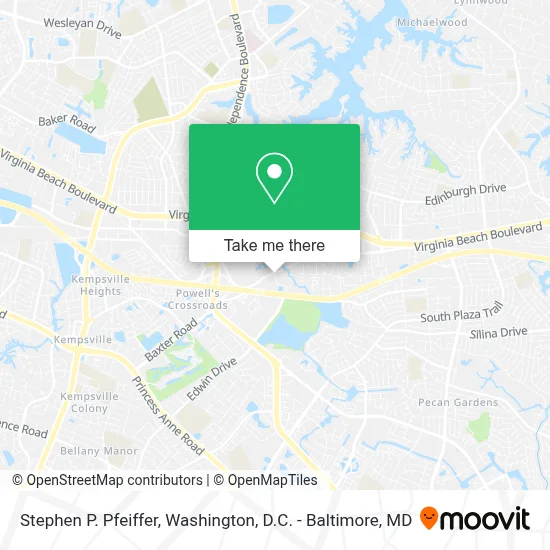 Stephen P. Pfeiffer map