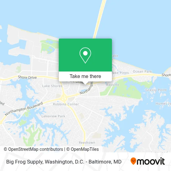 Big Frog Supply map