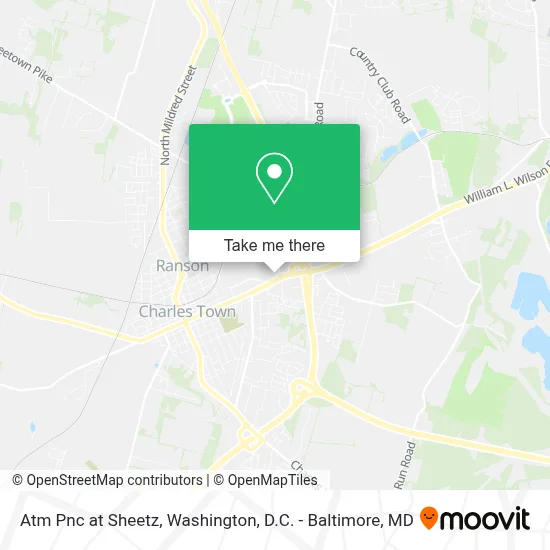 Atm Pnc at Sheetz map