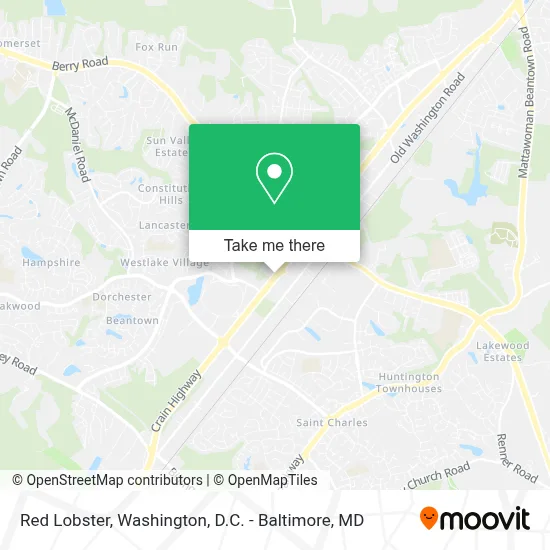 Red Lobster map