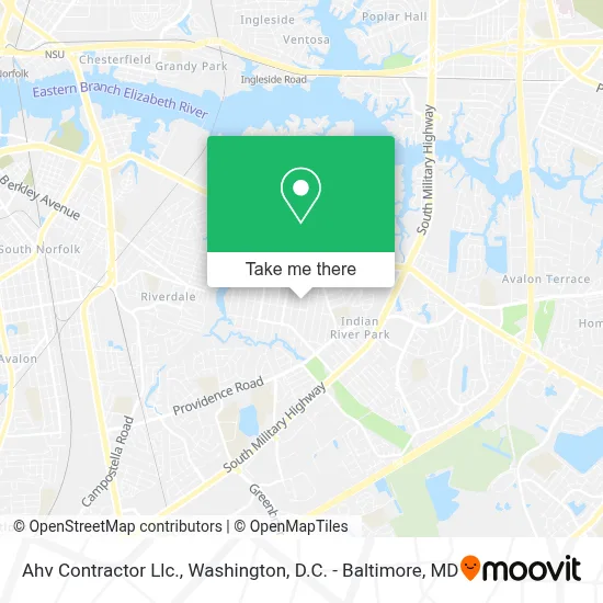 Ahv Contractor Llc. map