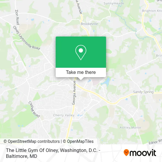 The Little Gym Of Olney map