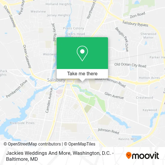 Jackies Weddings And More map