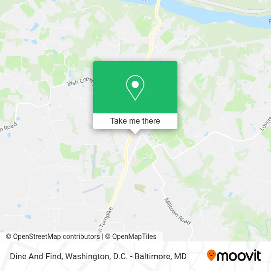 Dine And Find map
