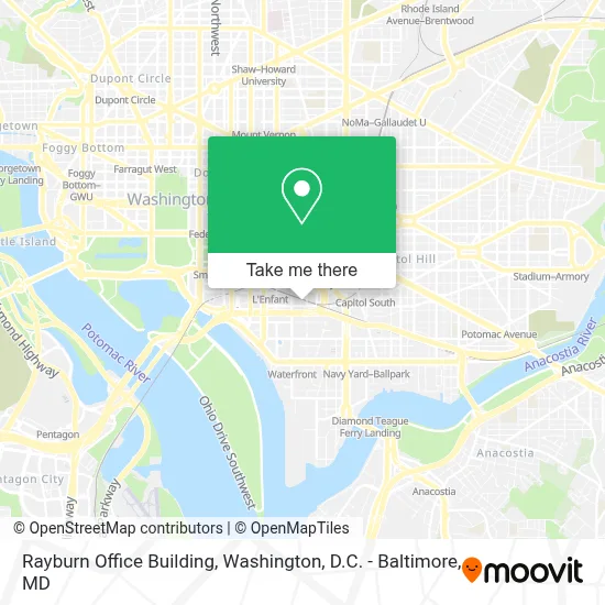 Rayburn Office Building map