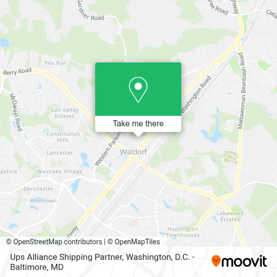 Ups Alliance Shipping Partner map
