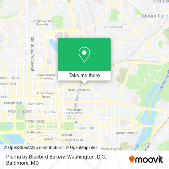Pluma by Bluebird Bakery map