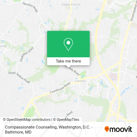 Compassionate Counseling map