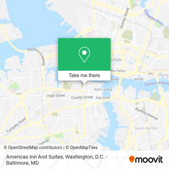 Americas Inn And Suites map