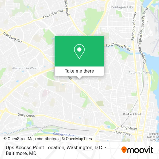 Ups Access Point Location map