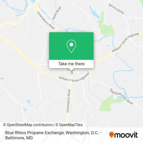 Blue Rhino Propane Exchange map