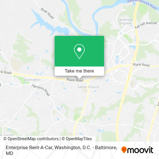 Enterprise Rent-A-Car map