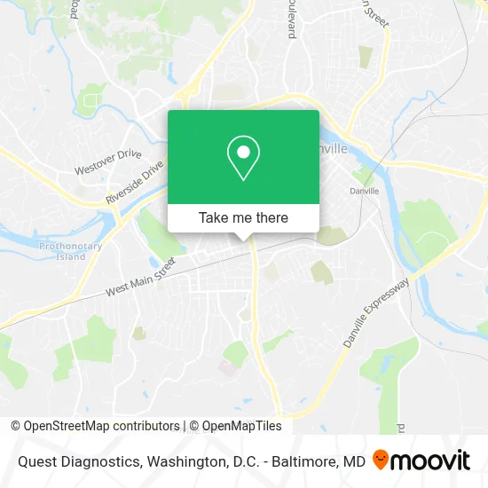 Quest Diagnostics map