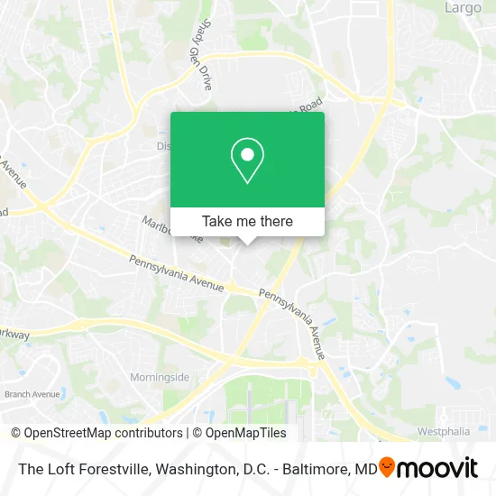 The Loft Forestville map