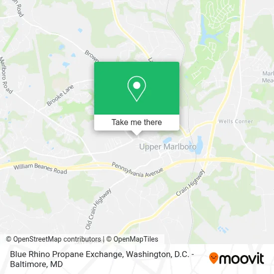 Blue Rhino Propane Exchange map