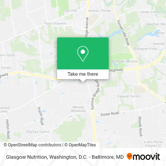 Glasgow Nutrition map