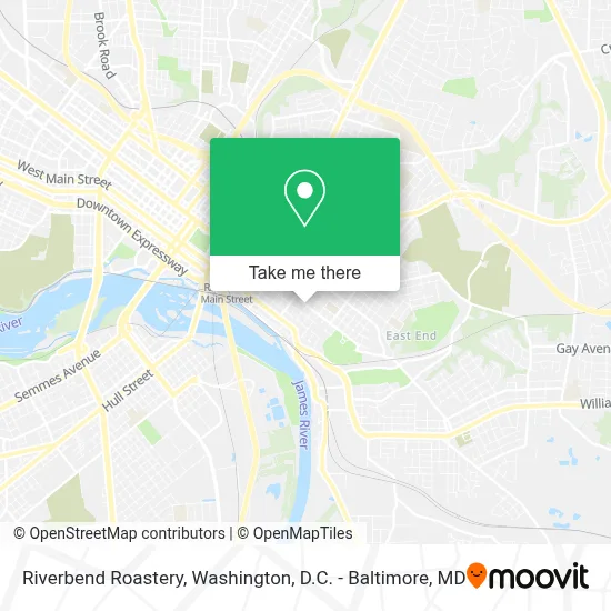 Riverbend Roastery map