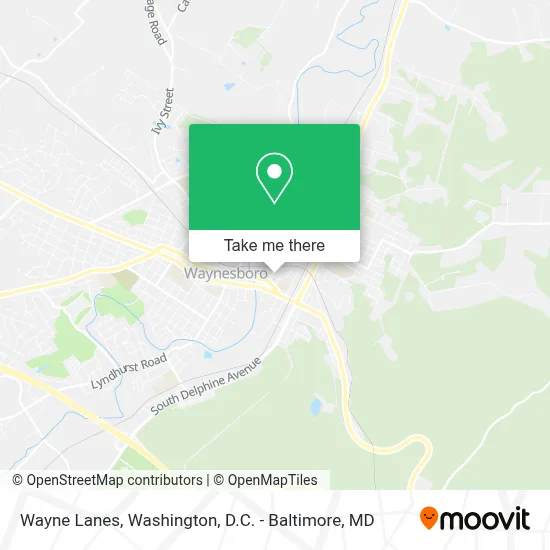Wayne Lanes map