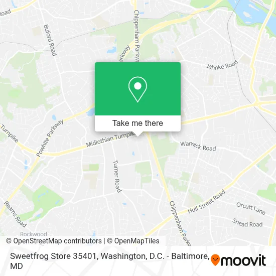Sweetfrog Store 35401 map