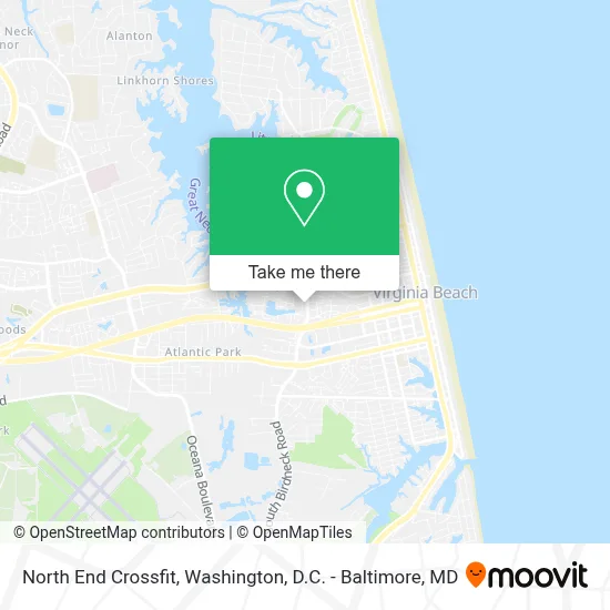 North End Crossfit map