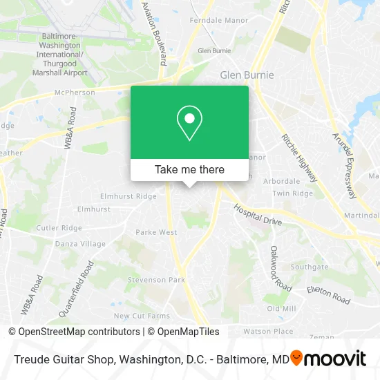 Treude Guitar Shop map
