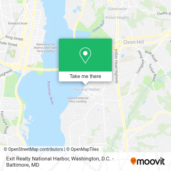 Exit Realty National Harbor map