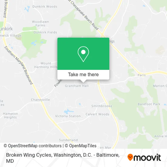 Broken Wing Cycles map