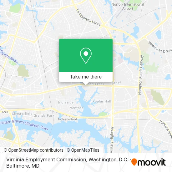 Virginia Employment Commission map