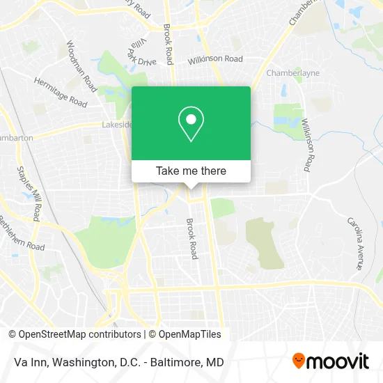 Va Inn map