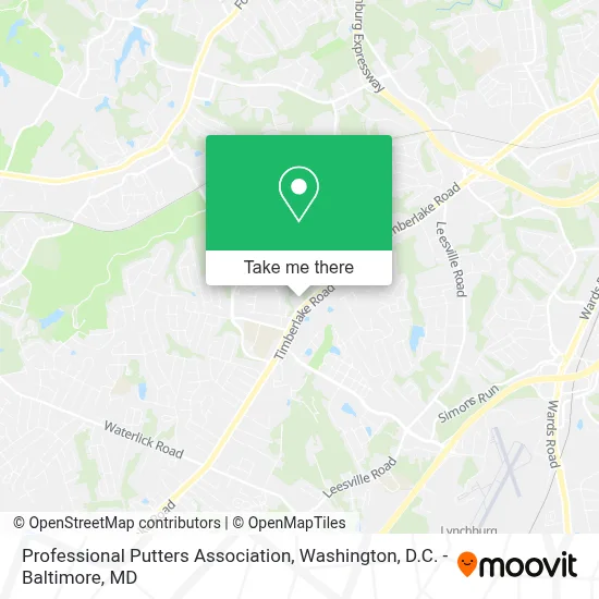 Professional Putters Association map