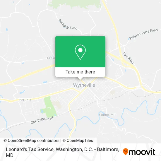 Leonard's Tax Service map