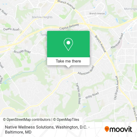 Native Wellness Solutions map
