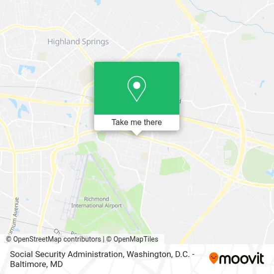 Social Security Administration map