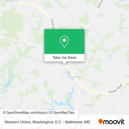 Western Union map