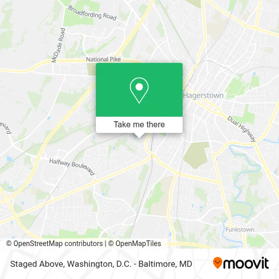 Staged Above map