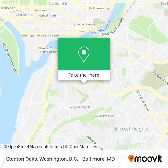 Stanton Oaks map