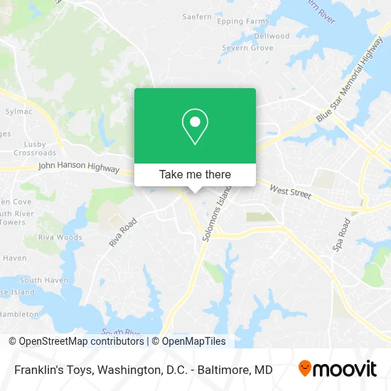 Franklin's Toys map
