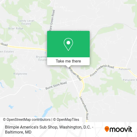 Blimpie America's Sub Shop map
