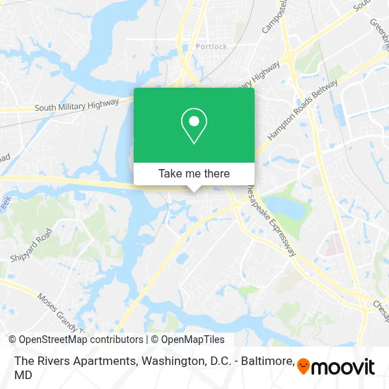 The Rivers Apartments map