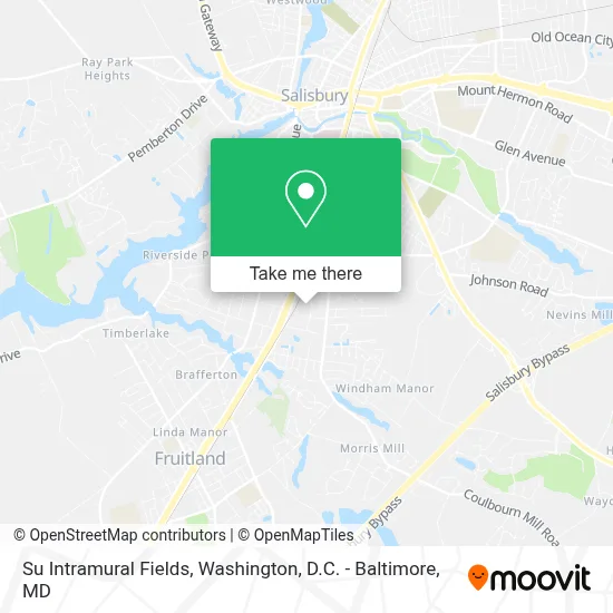 Su Intramural Fields map