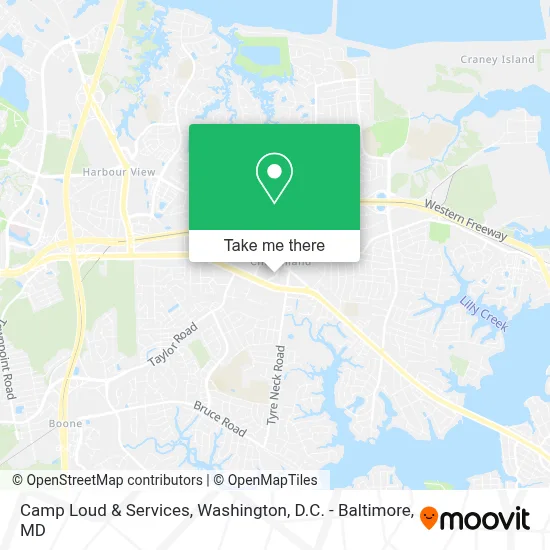 Camp Loud & Services map