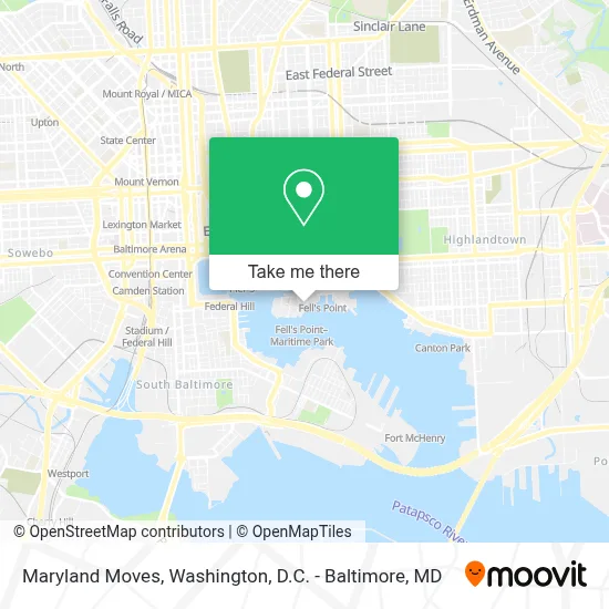 Maryland Moves map