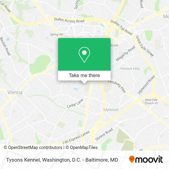 Tysons Kennel map