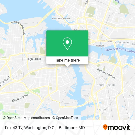 Fox 43 Tv map