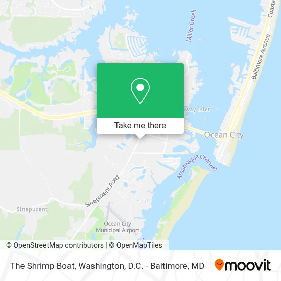 The Shrimp Boat map