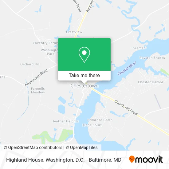 Highland House map