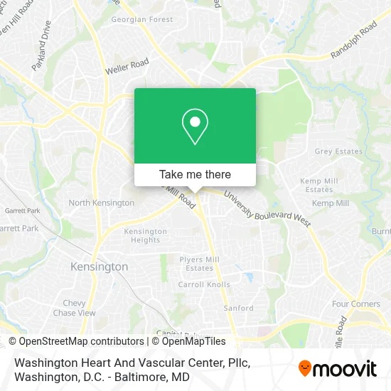 Washington Heart And Vascular Center, Pllc map
